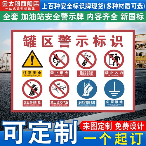 重大危险源公示防爆区域告知牌