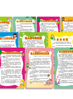 全套墙贴食堂校园厨房规章制度牌
