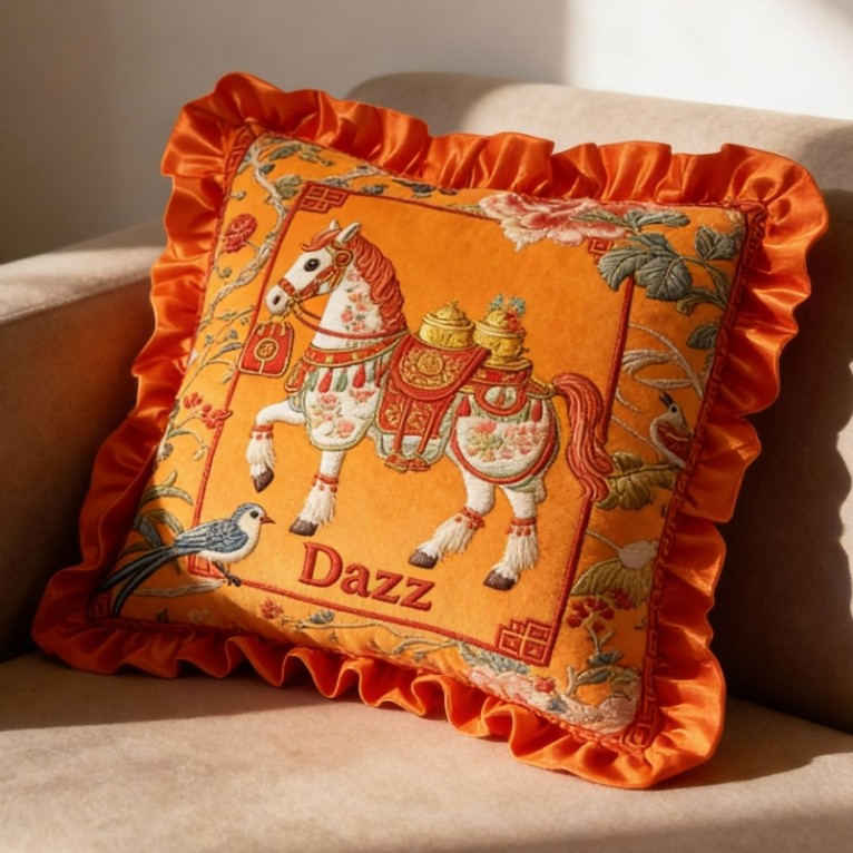 花边马年毛绒坐垫红色垫子办公室学生宿舍久坐椅子抱枕屁股垫,居家布艺,椅垫,淘宝优惠券,粉丝福利购,淘宝优惠卷