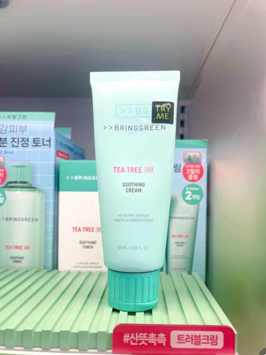 边伯贤同款 韩国bringgreen芭兰歌林茶树舒缓保湿精华 面霜