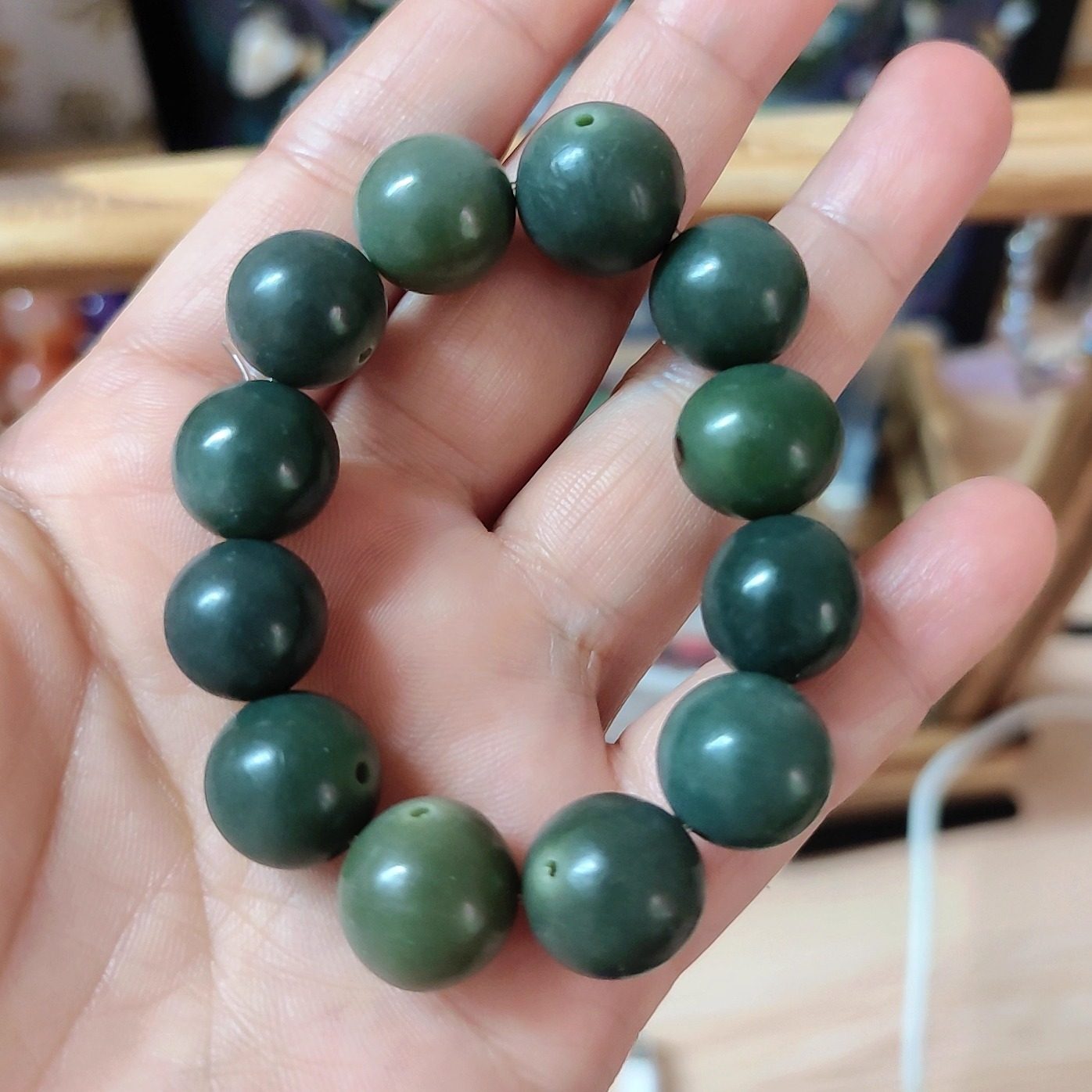 1. 贝叶棕菩提手串diy文玩佛珠男女款单圈手链念珠