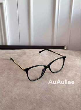 icc 26s氛围感~编织羊皮穿链镜腿 黑框眼镜素颜防蓝光可配近视