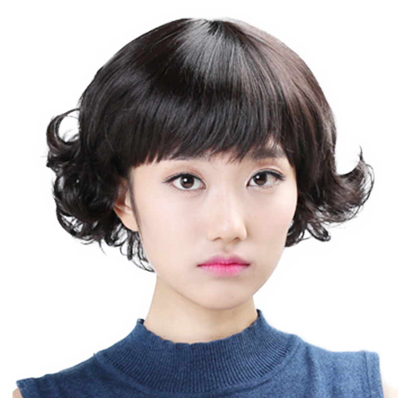 娇滴滴假发女士短卷发中老年短款