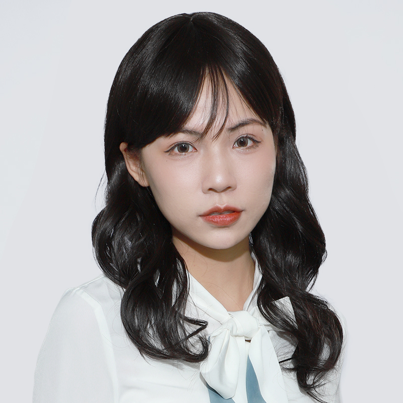 娇滴高温丝甜美时尚空气感齐刘海