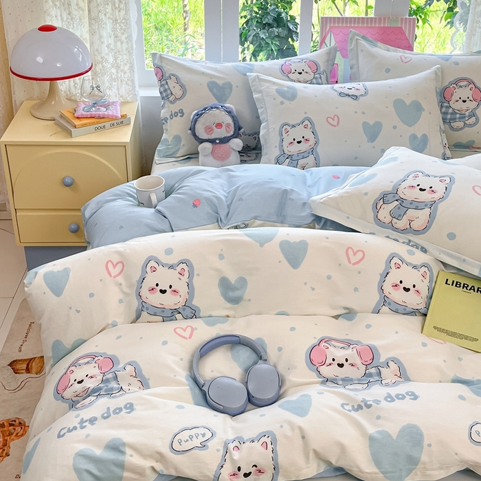 全棉被套单件双人160x210宿舍单人学生斜纹纯棉被罩180x200x230