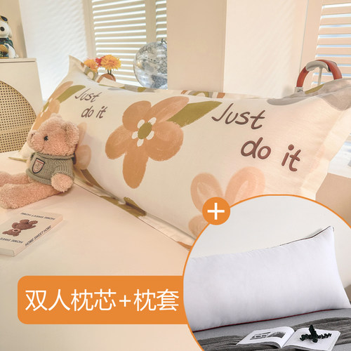 长枕头双人枕头加枕套一米二长款情侣枕一体一米五长枕芯长条枕