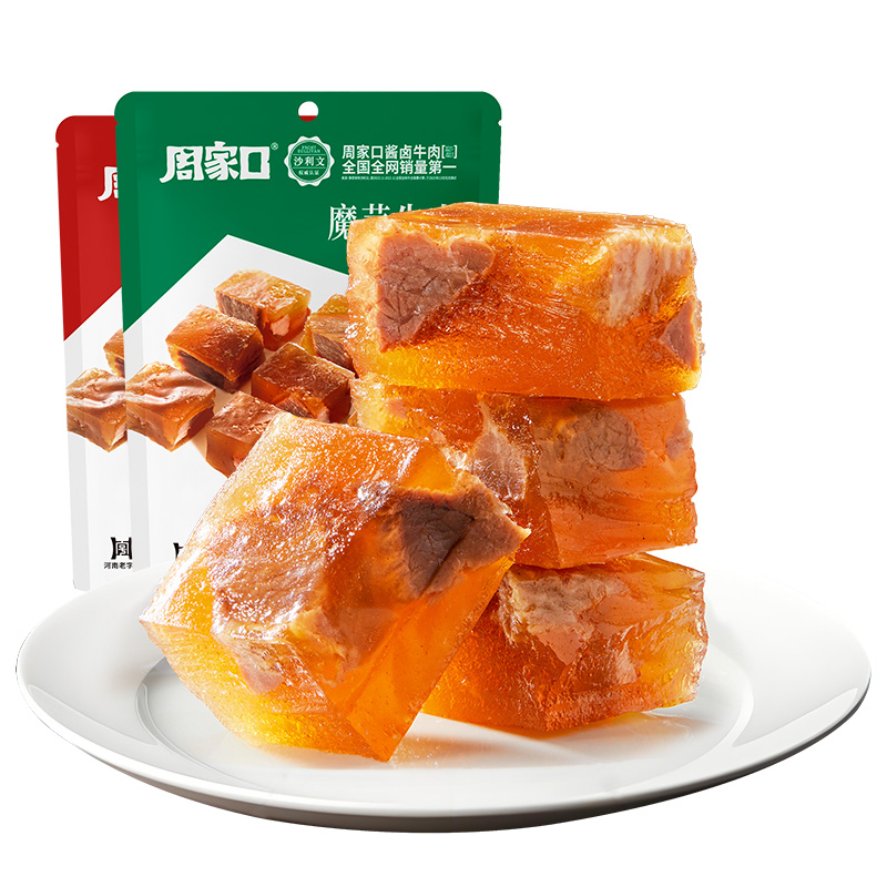 周家口熟食真空魔芋牛肉代餐饱腹