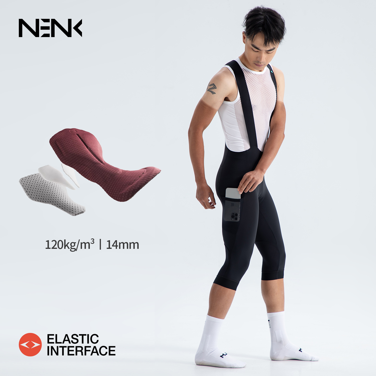 NENK背带七分裤7小时双箭头坐垫