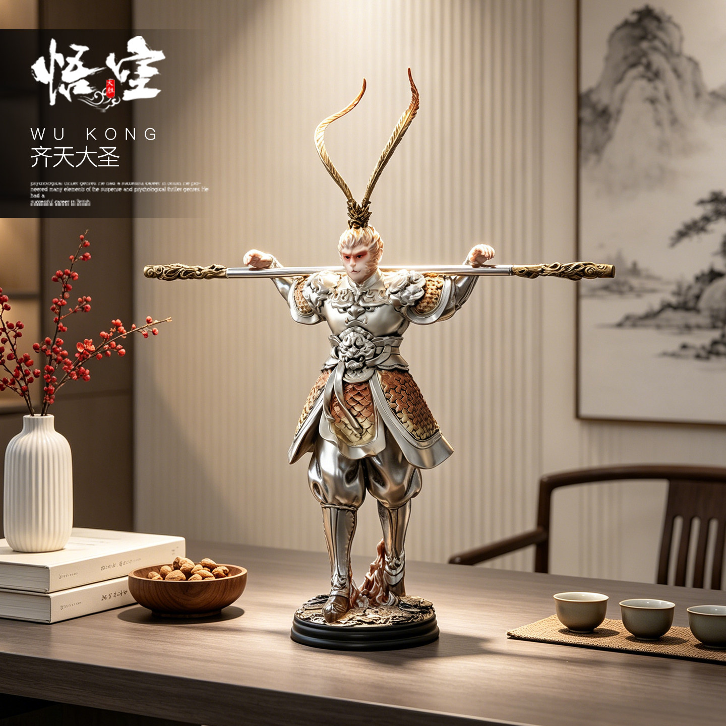 齐天大圣孙悟空摆件客厅办公室装饰品斗战胜佛手办工艺品镇宅礼物