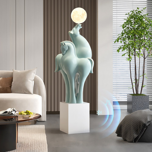 马到成功大型落地摆件办公室公司乔迁开 业礼物酒店玄关大堂装饰