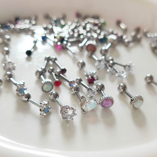 【粗杆耳钉合集】1.2MM钛钢耳钉耳骨钉欧美简约气质2025新款