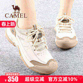 鞋 骆驼女鞋 系带防滑轻便运动户外休闲徒步旅游工装 新款 子 26春季