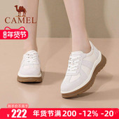 女真皮运动牛筋底德训鞋 Camel 新款 复古休闲板鞋 骆驼女鞋 26春季
