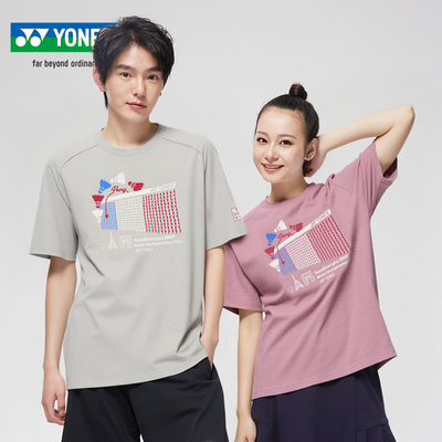 YONEX羽毛球服亲子款世锦赛T恤