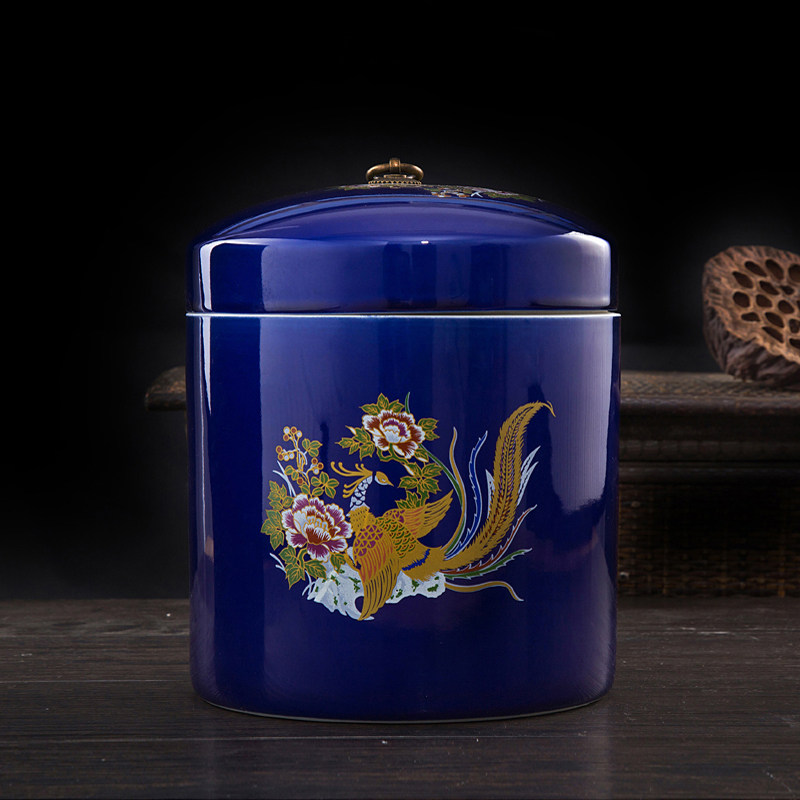 Jingdezhen Ceramic Rice VAT 10 Rice barrel With cover Canister Chu meter box household flour Pest control Moisture-proofin the Kitchen/Cooking utensils , Kitchen Gadgets/Kitchen storage , Storage jars/Kitchen storage containers , M barrels/Migang  category - from Buy2taobao.com to provide professional Taobao agent buy service