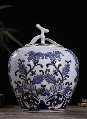 现代中式景德镇青花瓷小号装饰品