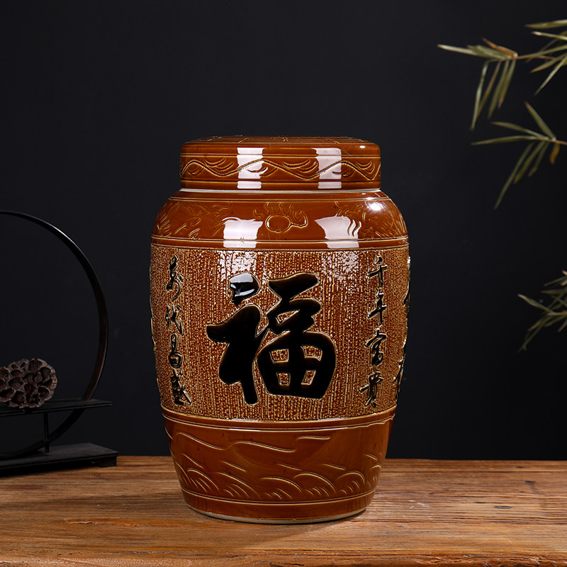 陶瓷骨灰盒棺材坛罐盅迁坟捡骨大号男女款雕刻百福字寿盒殡葬用品,商业/办公家具,骨灰盒,淘宝优惠券,粉丝福利购,淘宝优惠卷