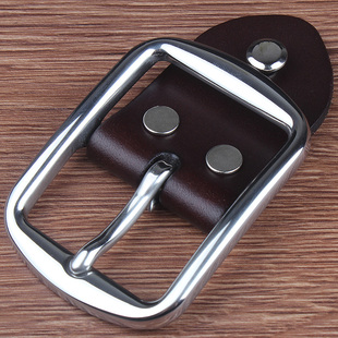 不锈钢针扣皮带扣头防抗过敏男士宽裤带卡子3.8cm皮腰带男内径4cm