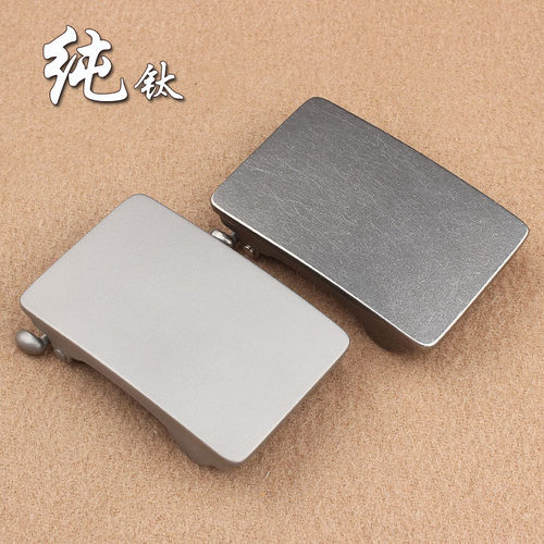 自动扣皮带扣头防过敏头层牛皮