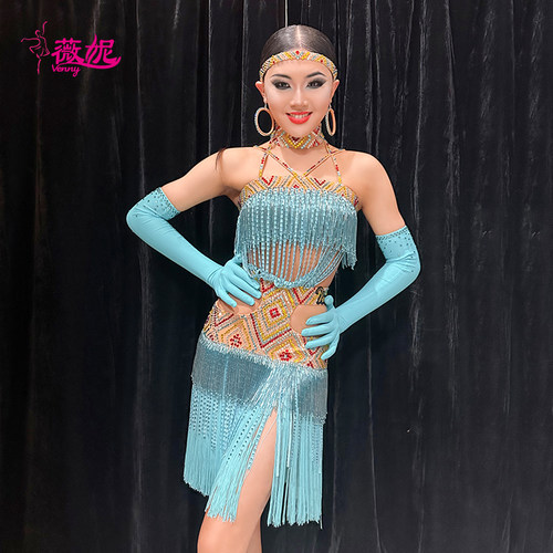 薇妮拉丁舞连体规定服
