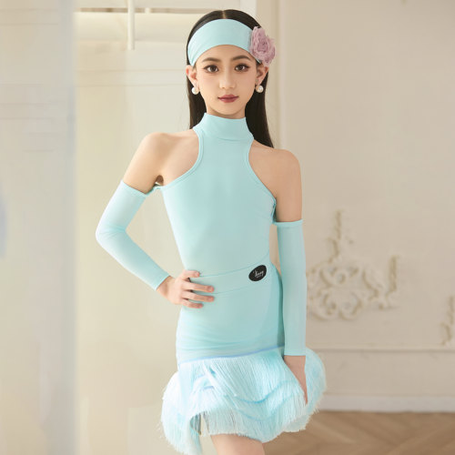 薇妮舞美拉丁舞秋冬女童训练服