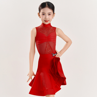 薇妮舞美拉丁舞服夏季女童新款
