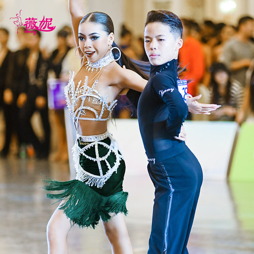薇妮拉丁舞连体表演服