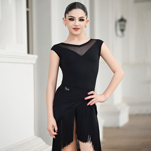 薇妮舞美拉丁舞服女童练功服套装