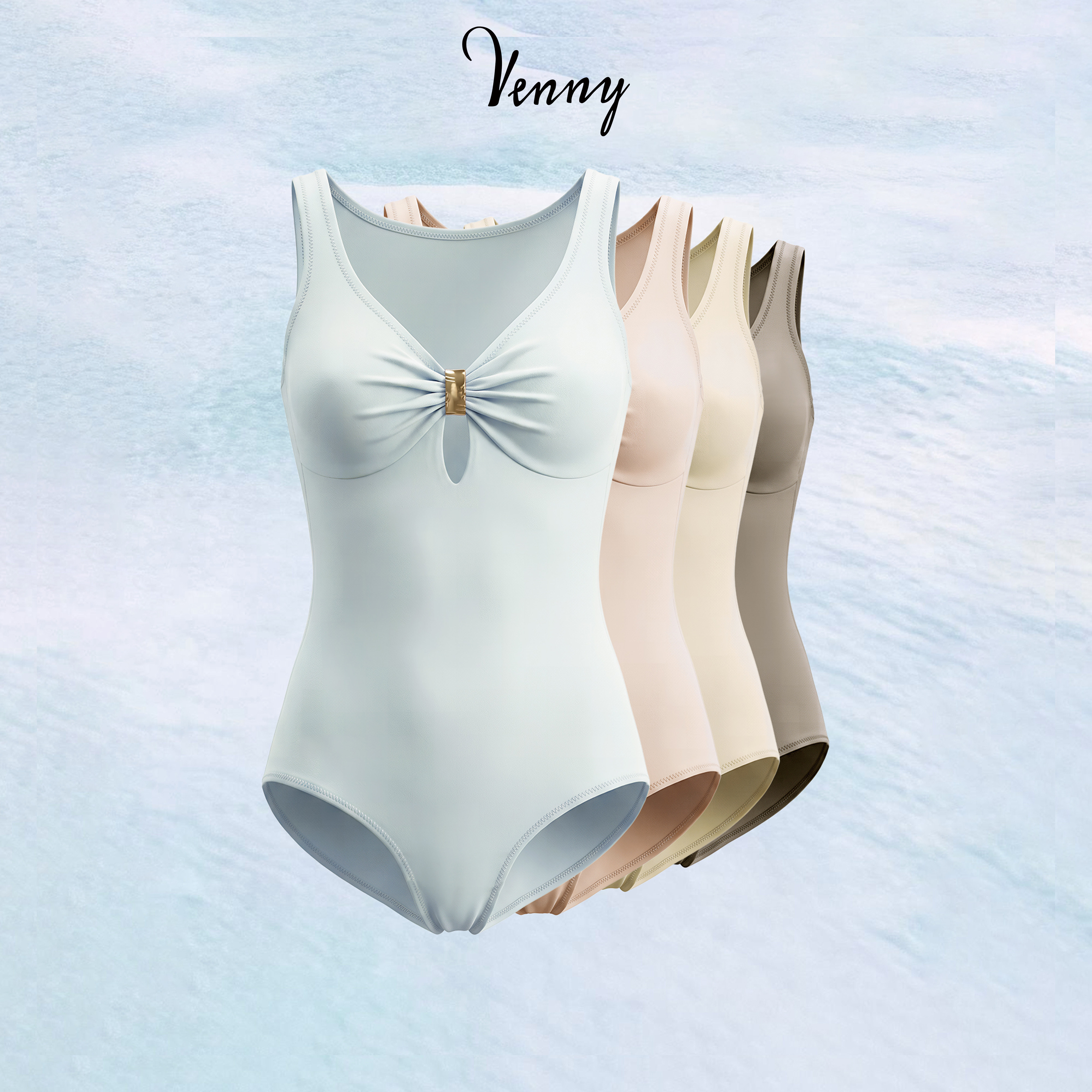 Venny薇妮【梦幻混搭】福利单品拉丁舞练功服吊带金属扣女士上衣