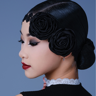 薇妮拉丁舞头饰发带舞蹈配饰少儿女童成人通用国标舞练功比赛表演