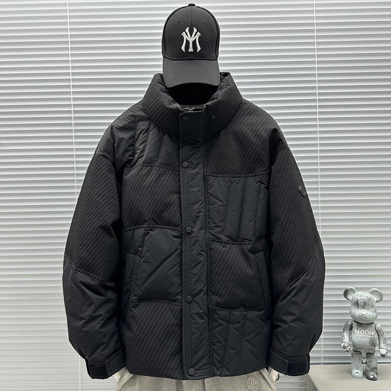 2025新标90白鸭绒加厚拼接高品质立领羽绒服SY003P260,男装羽绒服,钱塘735