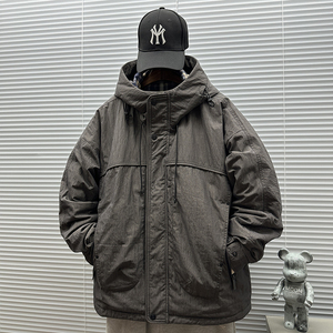 2025冬装新款（绵羊毛填充）简约连帽棉服F-5197P280,初秋穿搭推荐女图片