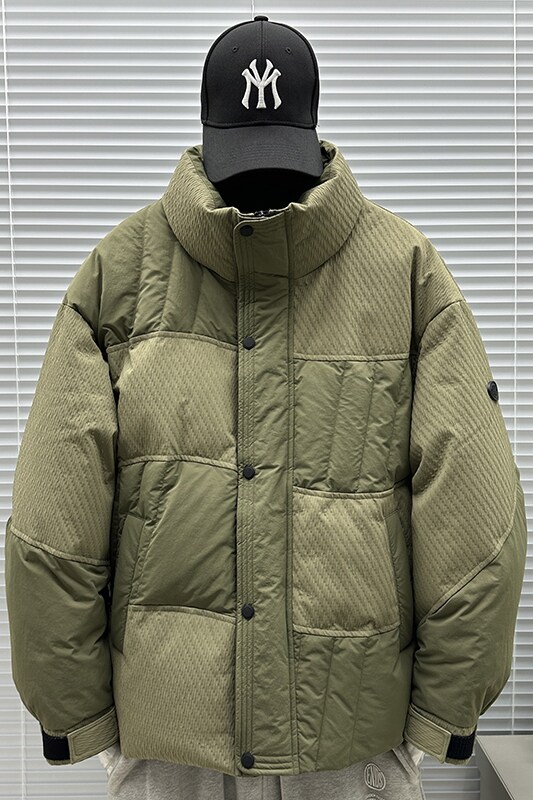 2025新标90白鸭绒加厚拼接高品质立领羽绒服SY003P260,男装羽绒服,钱塘735