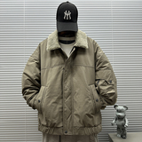 2025冬装新款（绵羊毛填充）复古羊羔毛翻领棉服F-5093P270，男装棉衣，钱塘735