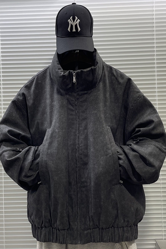 2025新标90白鸭高品质潮牌加厚短款立领羽绒服男6068P340，男装羽绒服，钱塘735