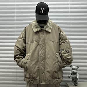2025冬装新款（绵羊毛填充）复古羊羔毛翻领棉服F-5093P270图片