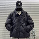 2025新标90白鸭高品质多口袋面包加厚短款立领羽绒服男6601P380，男装羽绒服，钱塘735