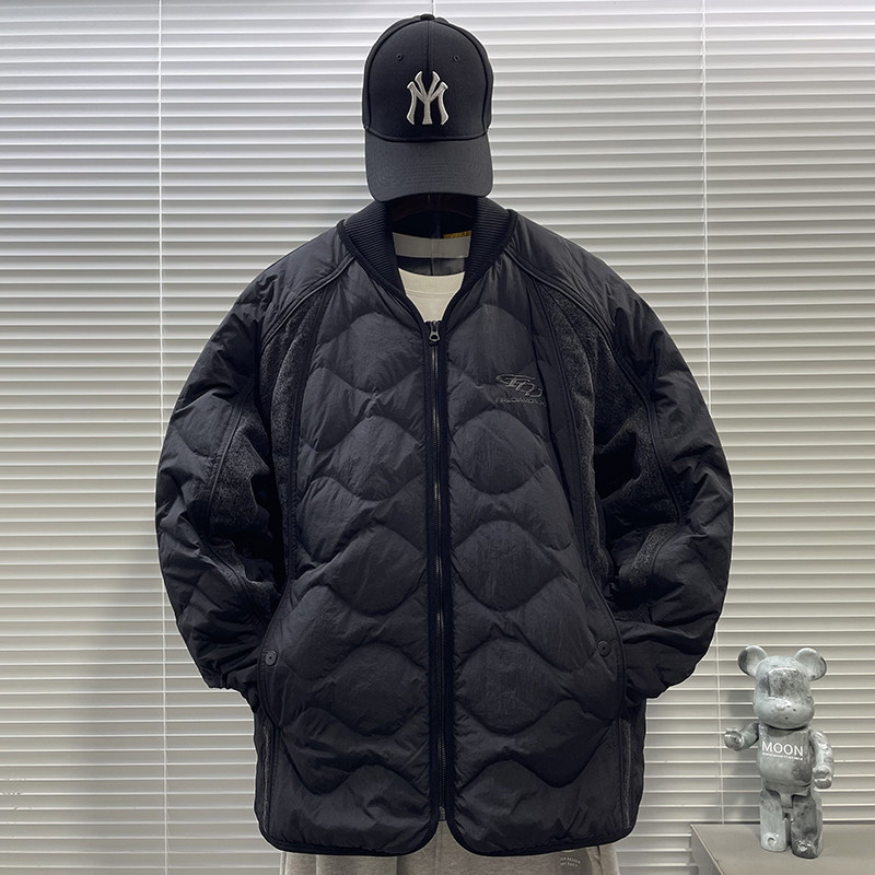 2025新标90白鸭绒牛仔拼接轻薄款羽绒服男H907P240359,男装羽绒服,钱塘735