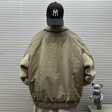 2025冬装新款（绵羊毛填充）复古羊羔毛翻领棉服F-5093P270，男装棉衣，钱塘735