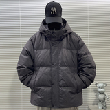 2025新标90白鸭绒短款加厚连帽羽绒服男5502P310，男装羽绒服，钱塘735