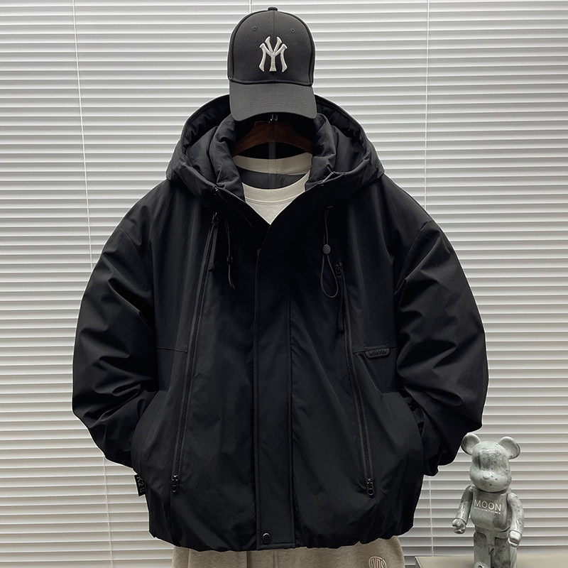 2025新标90白鸭绒短款连帽羽绒服男2531P345,男装羽绒服,钱塘735