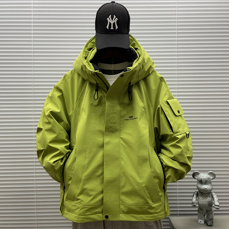 2025新标90白鸭绒户外派克风短款连帽羽绒服男2551P360,男装羽绒服,钱塘735