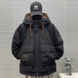 牛道 2025新标90白鸭绒派克连帽羽绒服2339P330图片