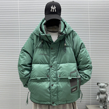 2025新标90白鸭绒短款连帽羽绒服男2327P270，男装羽绒服，钱塘735