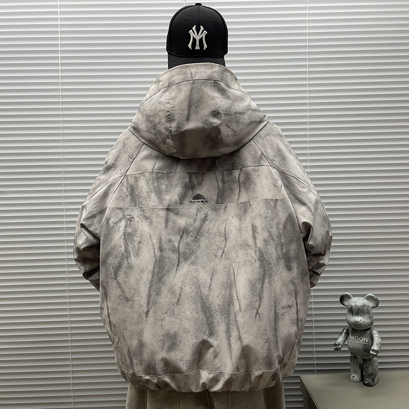 2025新标90白鸭绒短款连帽羽绒服男2552P340,男装羽绒服,钱塘735