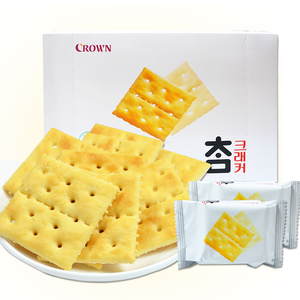 韩国进口零食 克丽安大太口苏打饼干280g梳打咸味饼干休闲食品