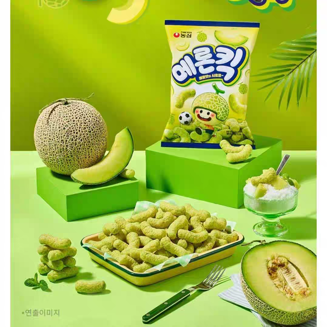 韩国进口食品农心香蕉哈密瓜脆条儿童膨化解馋追剧零嘴小零食60g