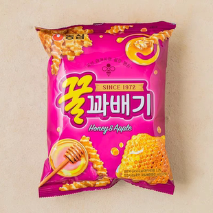 韩国进口零食 农心蜂蜜脆条农心蜂蜜扭扭脆条90g 休闲膨化小食品