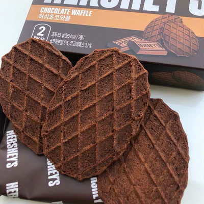 韩国进口巧克力瓦夫浓厚华夫55g