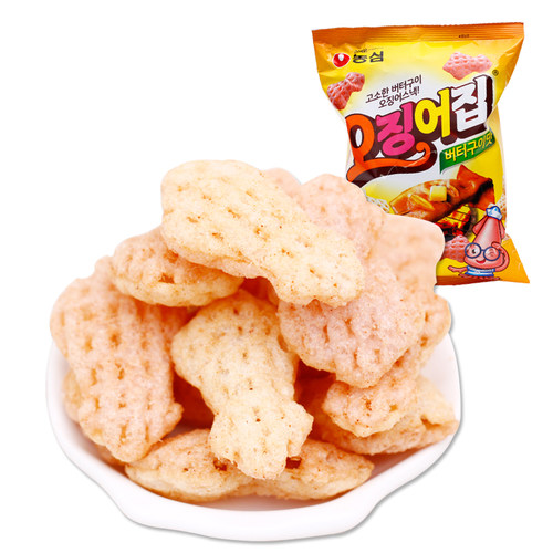 韩国进口食品农心鱿鱼脆片78g